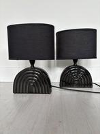 Zwarte dressoir/nachtkast lampjes, Ophalen, Zo goed als nieuw, Overige materialen, Minder dan 50 cm