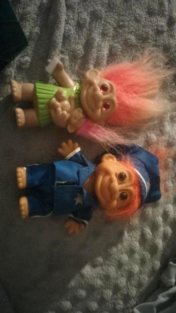 Vintage Troll Poppen Set beschikbaar voor biedingen