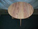 Ronde Bijzettafel, Minder dan 55 cm, Rond, Zo goed als nieuw, Hout
