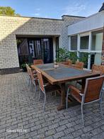 Hardhouten tuintafel, Ophalen, Gebruikt, Rechthoekig, Hout
