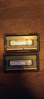 2x Micron 4GB DDR4 Laptop Geheugen, Computers en Software, RAM geheugen, Gebruikt, DDR4, Ophalen of Verzenden, Laptop