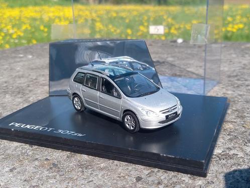 Peugeot 307sw phase 1 2002-2005 zilver 1/43 Norev, Hobby en Vrije tijd, Modelauto's | 1:43, Gebruikt, Auto, Norev, Ophalen of Verzenden