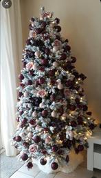 Vigo Snow kerstboom 210 cm hoog incl kerstballen/decoratie, Diversen, Kerst, Ophalen, Zo goed als nieuw