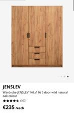Jysk kledingkast 144x176, Huis en Inrichting, Kasten | Kledingkasten, Ophalen, 100 tot 150 cm, Zo goed als nieuw, 150 tot 200 cm