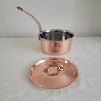 Copper Cook Dikwandige koperen pan hapjespan sauspan, Ophalen of Verzenden, Gebruikt, Rvs, Koekenpan of Braadpan