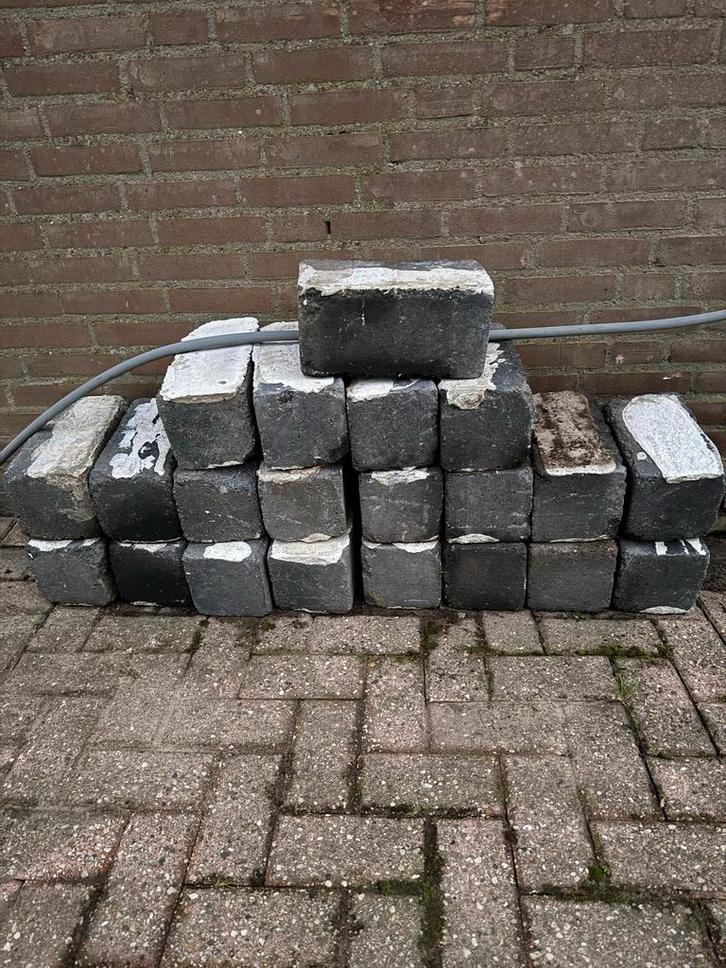 21 Stapelstenen / Stapelblokken, Tuin en Terras, Tegels en Klinkers, Gebruikt, Overige typen, Beton, Minder dan 5 m², Ophalen of Verzenden