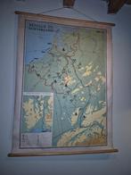 Oude Schoolkaart Benelux Industrie, Ophalen of Verzenden, Aardrijkskunde