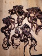 Haarstukken haarextensions met clips donkerbruin, Sieraden, Tassen en Uiterlijk, Uiterlijk | Haarverzorging, Ophalen of Verzenden