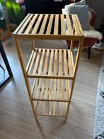 Badkamer kastje bamboo, Ophalen, (Half)hoge kast, 50 tot 100 cm, Zo goed als nieuw