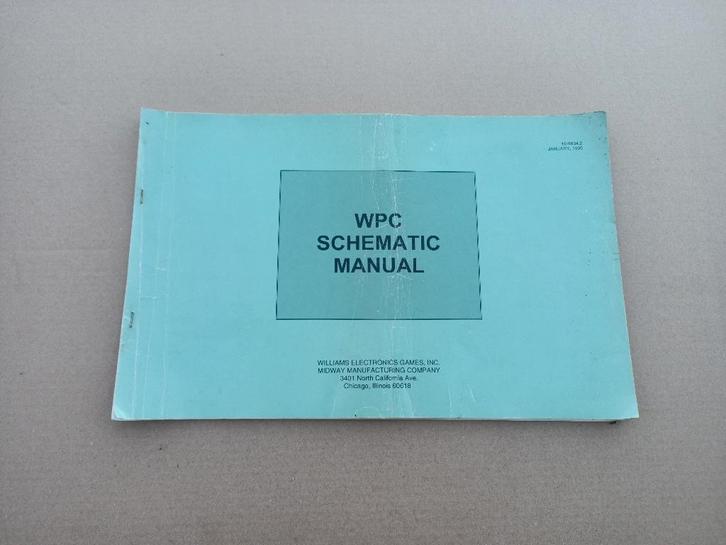 WPC Schematic Manual (Williams) Flipperkast 1995, Verzamelen, Automaten | Flipperkasten, Gebruikt, Elektronisch, Flipperkast, Williams