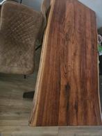 Eettafel hout, Huis en Inrichting, Tafels | Eettafels, Zo goed als nieuw, Vijf personen of meer, Rechthoekig, 50 tot 100 cm