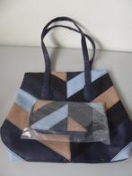 handtas met bijpassende portemonnee NIEUW!, Ophalen of Verzenden, Nieuw, Blauw, Handtas