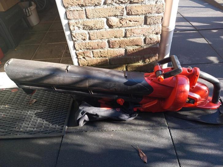 Topcraft Bladblazer met Zuigfunctie, Tuin en Terras, Bladblazers, Gebruikt, Handgedragen, Elektrisch, Met opvangzak, Met versnipperfunctie