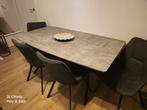 Eettafel Hanna Betonlook MDF 160x90-Industrieel-Oval, Ophalen, Zo goed als nieuw, Vijf personen of meer, Ovaal