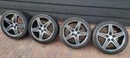 Lm AMG velgen met winterbanden, Auto-onderdelen, Banden en Velgen, Ophalen, 18 inch, Gebruikt, Winterbanden