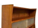 Vintage wandmeubel buffetkast teak fineer jaren 60 design, Vintage, Gebruikt, Vintage, Ophalen of Verzenden