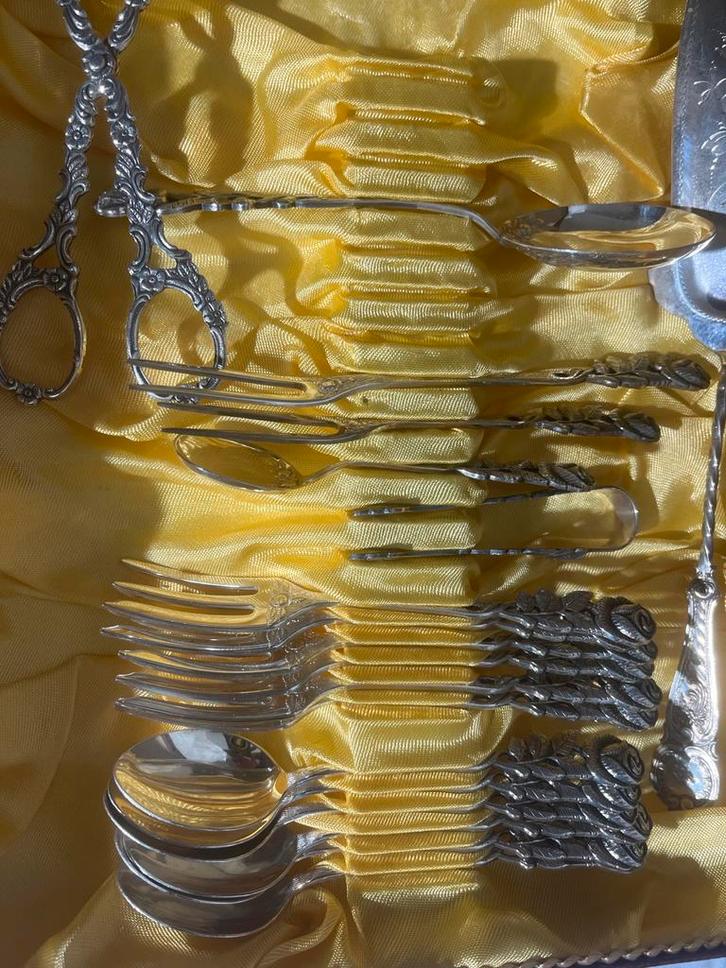 Antiek Bestekset in Originele Doos, Antiek en Kunst, Antiek | Bestek, Ophalen of Verzenden