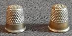 Setje vintage vingerhoedjes (2 stuks), Ophalen of Verzenden, Gebruikt, Overige materialen, Nederland