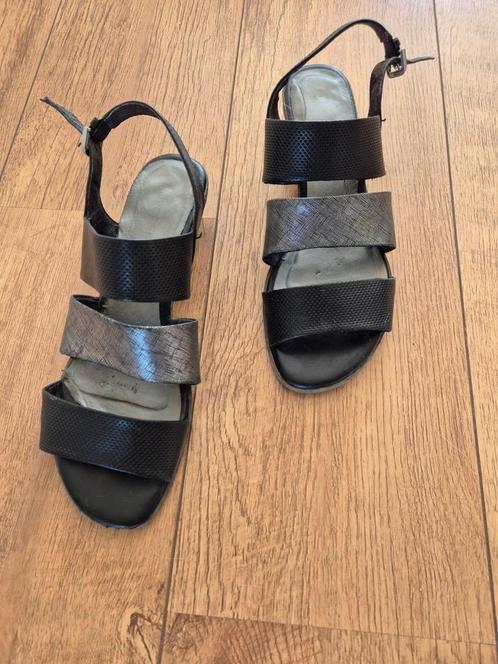 Zwarte Novocento sandalen, Kleding | Dames, Schoenen, Zo goed als nieuw, Sandalen of Muiltjes, Zwart, Ophalen of Verzenden