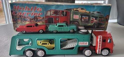 Mobile Carrier met 3 auto's en Originele doos Jaren 60, Antiek en Kunst, Antiek | Speelgoed, Ophalen of Verzenden