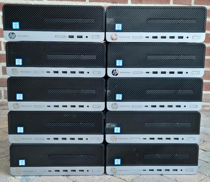 Grote Partij 30 x i5 HP 600 G3 & 400 G3+400G3 MT W11 + LCD's, Computers en Software, Desktop Pc's, Refurbished, 3 tot 4 Ghz, SSD
