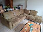 Hoekbank microleder, Huis en Inrichting, Banken | Bankstellen, Ophalen, Hoekbank, Zo goed als nieuw, Industriële