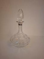Kristallen karaf met zilveren hals, Antiek en Kunst, Antiek | Glas en Kristal, Ophalen of Verzenden