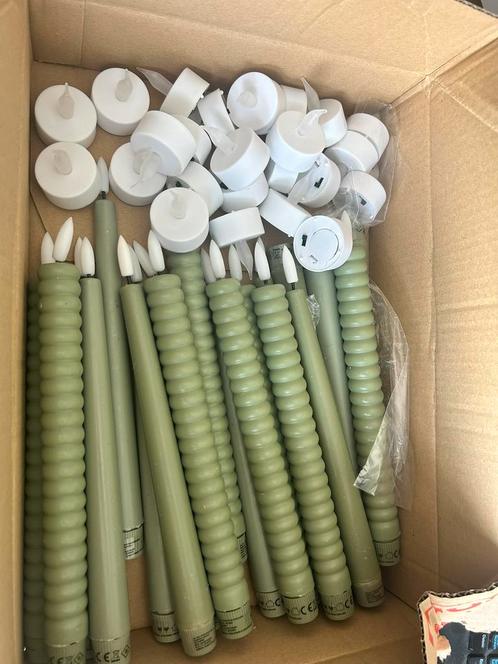Led kaarsen bruiloft decoratie, Huis en Inrichting, Woonaccessoires | Kandelaars en Kaarsen, Zo goed als nieuw, Minder dan 25 cm