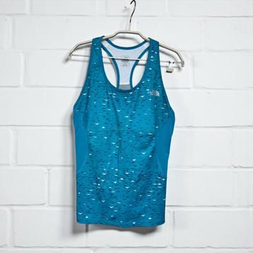 The North Face Top Maat L Turquoise Blauw Racer Back beschikbaar voor biedingen