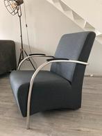 Fauteuil antraciet, Huis en Inrichting, Ophalen, 75 tot 100 cm, Zo goed als nieuw, Stof