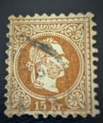 Oostenrijk 1867 Keizer 15Kr MI 39 gebruikt, Verzenden, Gestempeld