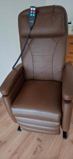 Fitform Vario 570 Sta-Op Stoel, Ophalen, Bruin, Leer, Zo goed als nieuw