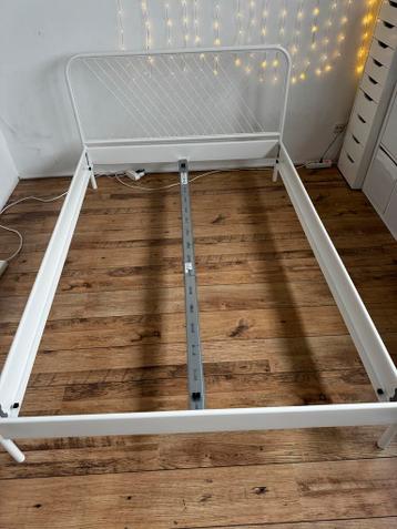 Ikea Bedframe - Wit Metaal - afbeelding 3