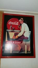Schilderij Coca-Cola pin-up meisje, Verzamelen, Zo goed als nieuw, Ophalen