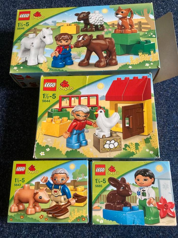 Lego Duplo Boerderij Set - 4 Sets! 5646, 5644, 5643 en 5685, Kinderen en Baby's, Speelgoed | Duplo en Lego, Gebruikt, Duplo, Complete set