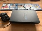 PS2 Zwart + Controller + Games, Ophalen of Verzenden, Met 1 controller, Gebruikt, Met games