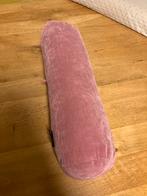 Roze rib rond kussen, Huis en Inrichting, Woonaccessoires | Kussens, Ophalen of Verzenden, Zo goed als nieuw, Roze, Rond