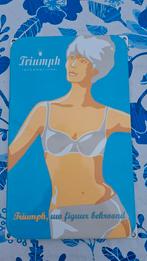 Emaille Bord Triumph Lingerie 🩱, Ophalen of Verzenden, Gebruikt, Reclamebord