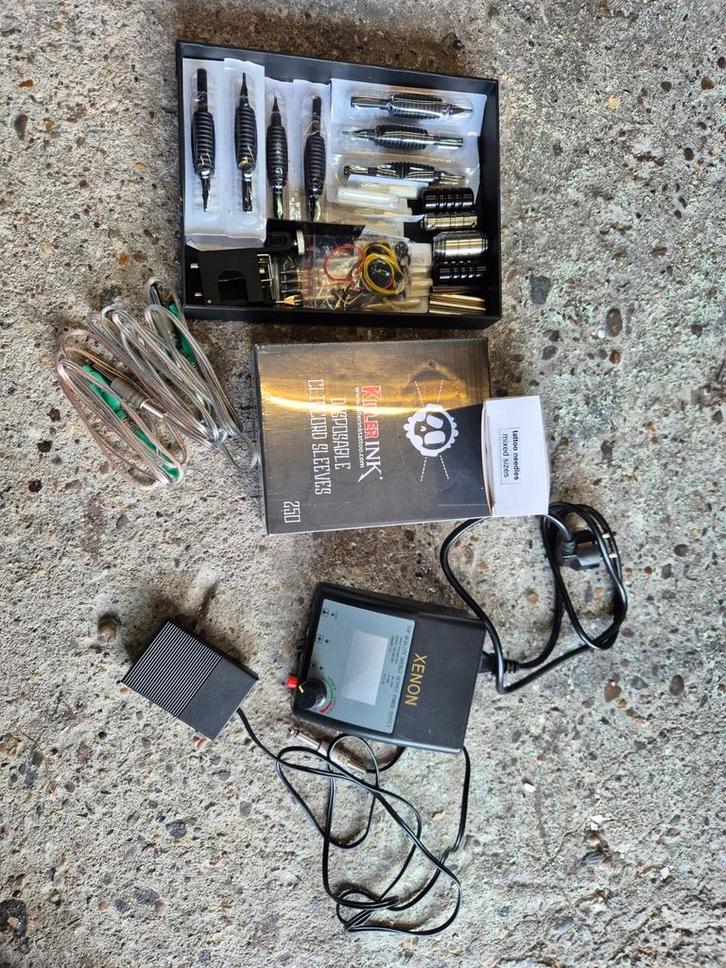 Tattoo Set - Starter Kit, Hobby en Vrije tijd, Cursusmateriaal, Gebruikt, Overige typen, Meerdere media, Ophalen of Verzenden