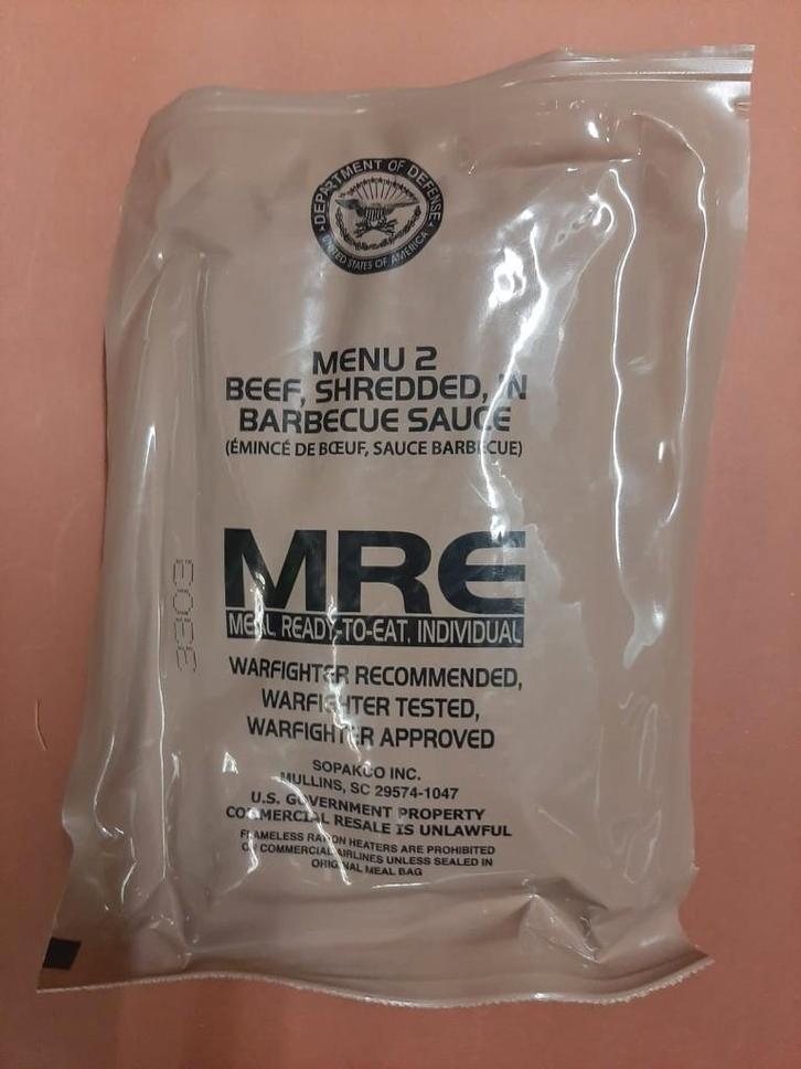 US Army MRE Rantsoen pak 2  2028, Verzamelen, Militaria | Algemeen, Landmacht, Overige typen, Nederland, Ophalen of Verzenden