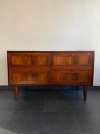 Vintage Deens palissander dressoir, Brouer Møbler, Huis en Inrichting, Kasten | Dressoirs, Ophalen, Gebruikt, 100 tot 150 cm, Deens