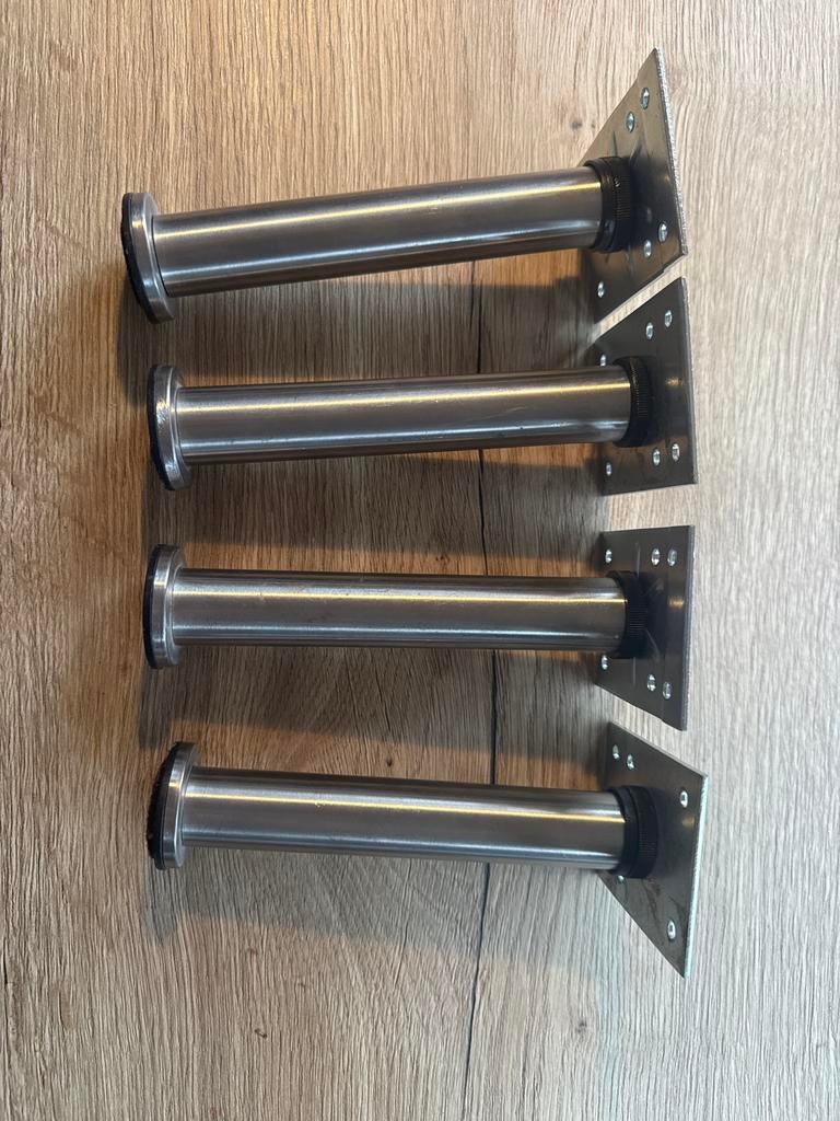IKEA Capita poten 16cm - set van 4, Tafelpoot, Gebruikt, Metaal, Rechthoekig
