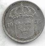 10  öre  1934  Zweden. km. 780, Ophalen of Verzenden, Overige landen, Losse munt, Zilver