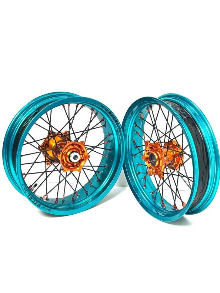 Supermoto velgen | KTM EXC | Nieuw | Turquoise | Uitverkoop!, Motoren, Onderdelen | Merk-onafhankelijk, Nieuw, Ophalen of Verzenden