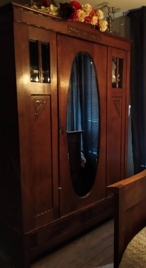 Demontabele Spiegelkast 2-deurs met legplanken, Huis en Inrichting, Kasten | Kledingkasten, Ophalen