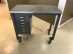 Bureautje Gispen klein Vintage, Ophalen, Met wielen, Gebruikt, Bureau