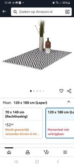 Mooi zwart wit vloerkleed  nieuw 1.20x1.80, Ophalen, 100 tot 150 cm, 150 tot 200 cm, Rechthoekig