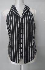 Halter gilet  in zwart /wit maat 42, Verzenden, Zo goed als nieuw