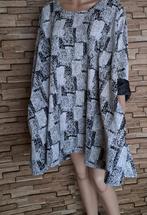 NAVEED Nieuw Off-White Zwart A-Lijn Tuniek, maat 54/56, Kleding | Dames, Overige kleuren, Verzenden, Blouse of Tuniek, Naveed