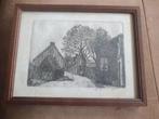 Ets Zaanstreek Klaas Bood Zaandam omg. Westzaan Assendelft, Antiek en Kunst, Kunst | Etsen en Gravures, Ophalen